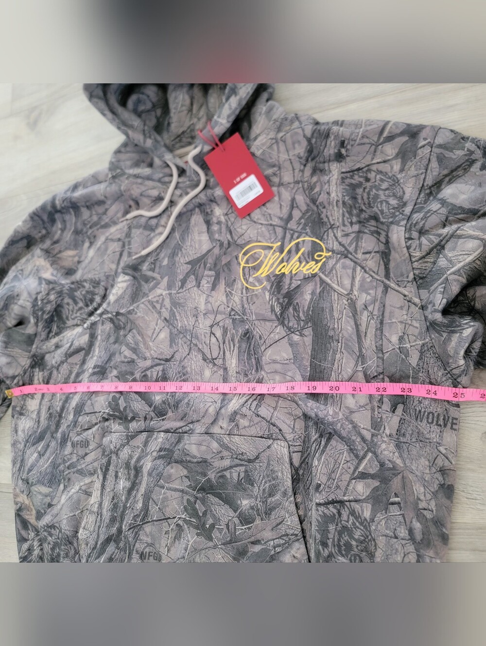 Darc Sport Burnout Bishop Hoodie Driftwood Wolf Forest Camo sz Large - Picture 13 of 14